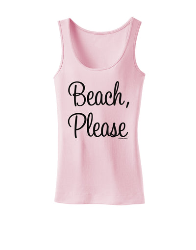 Beach Please Womens Tank Top-Womens Tank Tops-TooLoud-SoftPink-X-Small-Davson Sales