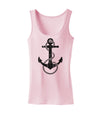 Distressed Nautical Sailor Rope Anchor Womens Tank Top