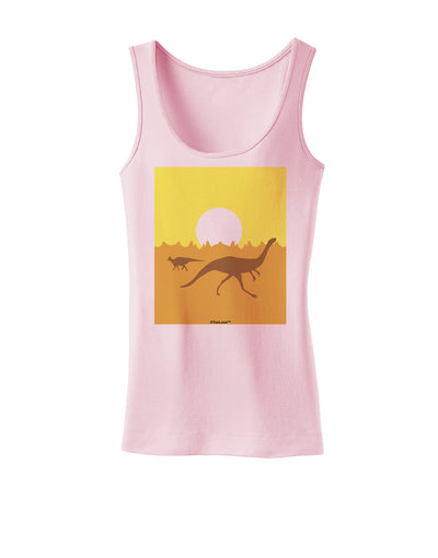 Jurassic Dinosaur Sunrise Womens Tank Top by TooLoud-Womens Tank Tops-TooLoud-SoftPink-X-Small-Davson Sales