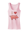 I Heart My Bacon Pig Silhouette Womens Tank Top by TooLoud-Womens Tank Tops-TooLoud-SoftPink-X-Small-Davson Sales