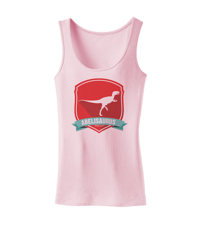 Jurassic Abelisaurus Dinosaur Design Womens Tank Top by TooLoud-Womens Tank Tops-TooLoud-SoftPink-X-Small-Davson Sales