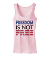 Freedom Is Not Free Womens Tank Top-Womens Tank Tops-TooLoud-SoftPink-X-Small-Davson Sales