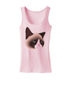 Cute Disgruntled Siamese Cat Womens Tank Top-Womens Tank Tops-TooLoud-SoftPink-X-Small-Davson Sales