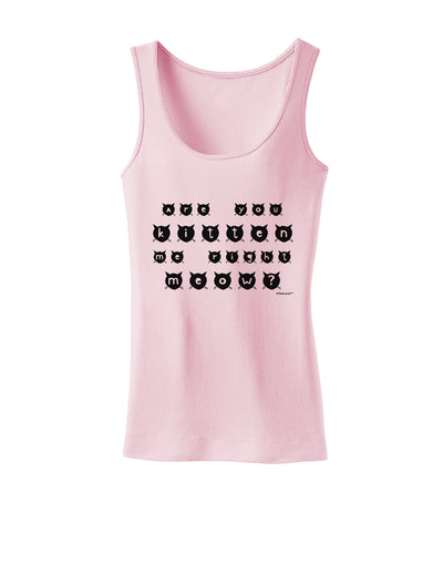 Are You Kitten Me Right Meow Cats Womens Tank Top-Womens Tank Tops-TooLoud-SoftPink-X-Small-Davson Sales