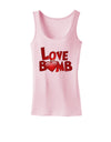 Love Bomb Text Womens Petite Tank Top-TooLoud-SoftPink-X-Small-Davson Sales