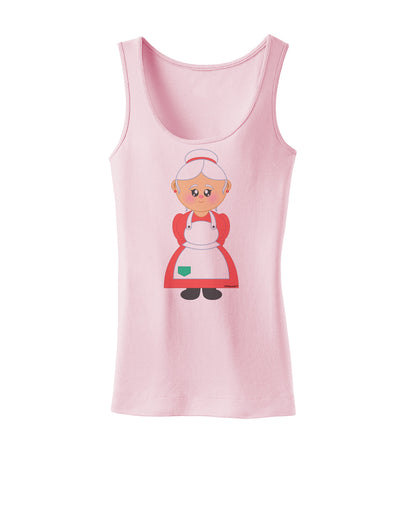 Cute Mrs Santa Claus Christmas Womens Tank Top-Womens Tank Tops-TooLoud-SoftPink-X-Small-Davson Sales