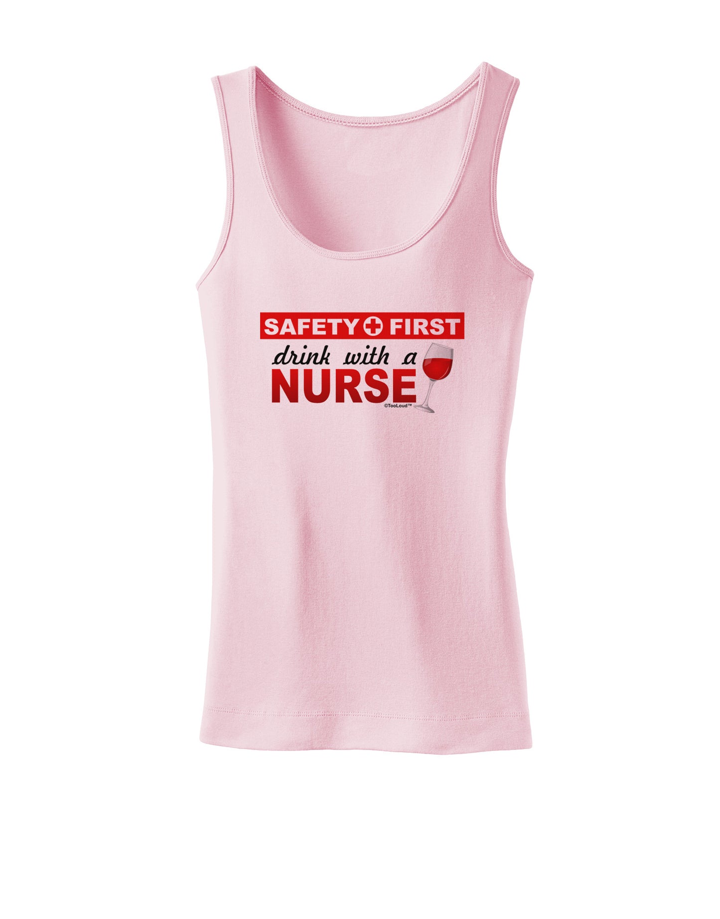 Drink With A Nurse Womens Petite Tank Top-TooLoud-SoftPink-X-Small-Davson Sales