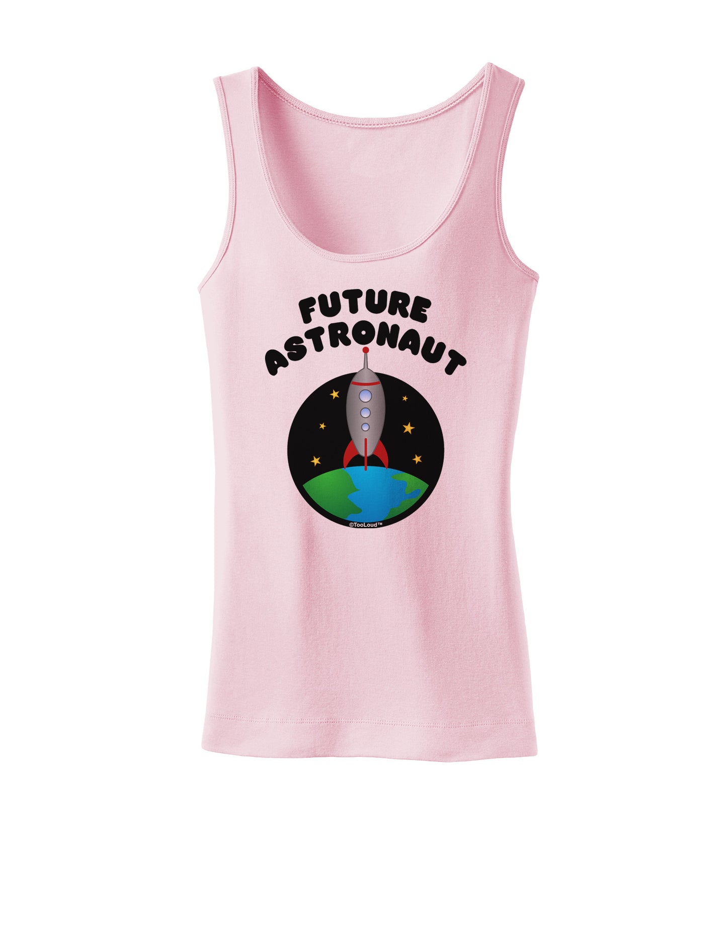 Future Astronaut Color Womens Petite Tank Top-TooLoud-SoftPink-X-Small-Davson Sales