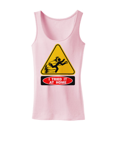 I Tried It At Home Womens Tank Top-Womens Tank Tops-TooLoud-SoftPink-X-Small-Davson Sales