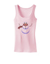 Snowman with Scarf Design Womens Tank Top-Womens Tank Tops-TooLoud-SoftPink-X-Small-Davson Sales