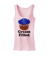 Cream Filled Blue Cupcake Design Womens Tank Top by TooLoud-Womens Tank Tops-TooLoud-SoftPink-X-Small-Davson Sales