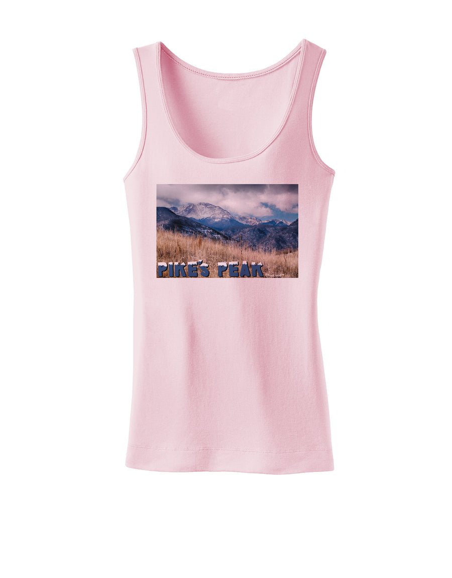 Pikes Peak CO Mountains Text Womens Petite Tank Top by TooLoud-TooLoud-White-X-Small-Davson Sales