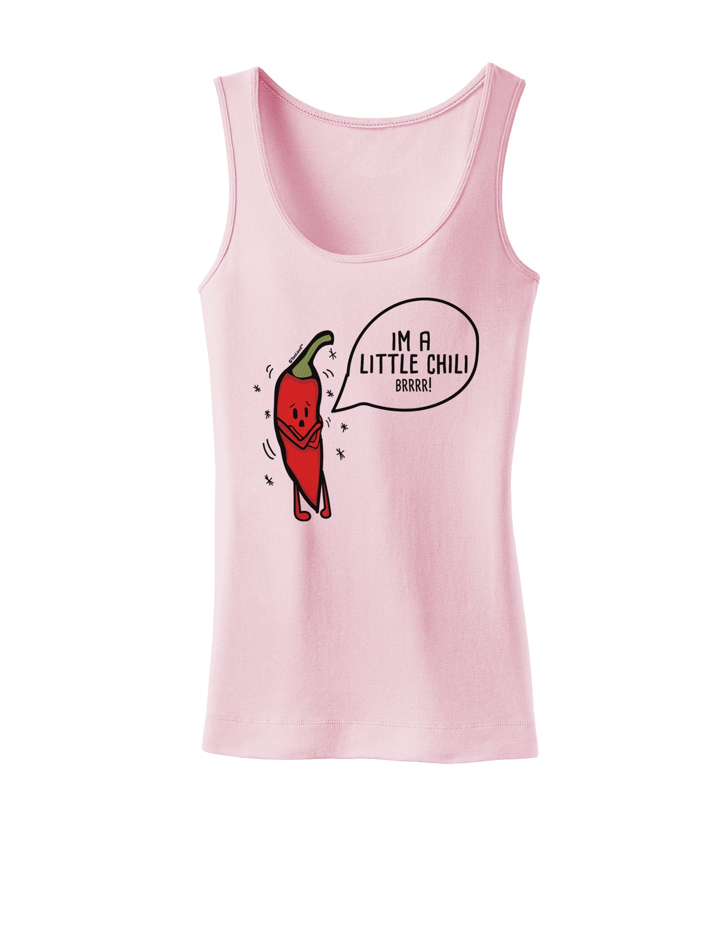 I'm a Little Chilli Womens Petite Tank Top-Womens Tank Tops-TooLoud-SoftPink-X-Small-Davson Sales