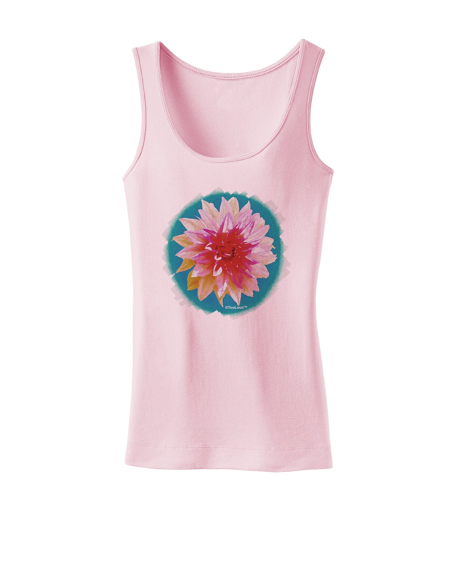 Watercolor Flower Womens Tank Top-Womens Tank Tops-TooLoud-SoftPink-X-Small-Davson Sales