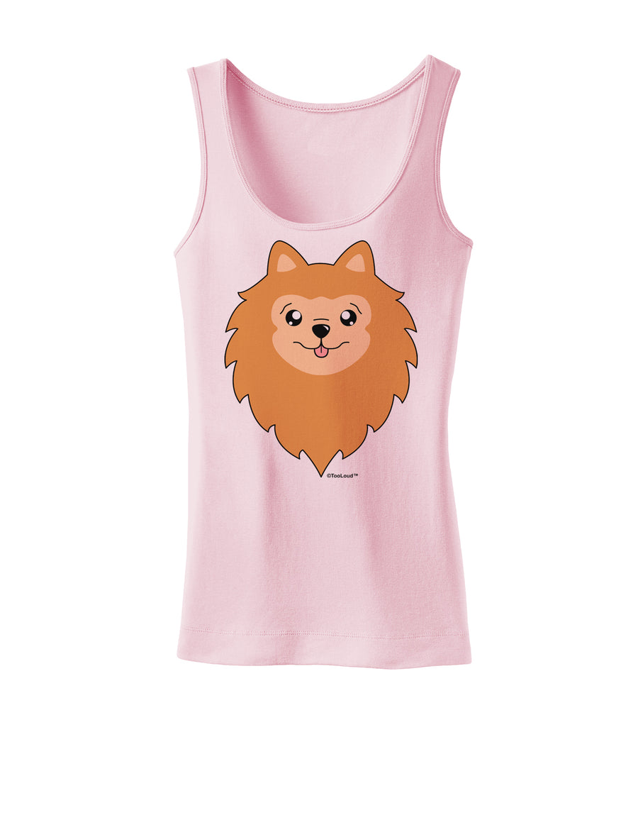 Cute Pomeranian Dog Womens Tank Top by TooLoud-Womens Tank Tops-TooLoud-White-X-Small-Davson Sales