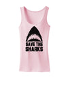 Save The Sharks Womens Tank Top-Womens Tank Tops-TooLoud-SoftPink-X-Small-Davson Sales