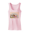 Bighorn Ram Watercolor Womens Tank Top-Womens Tank Tops-TooLoud-SoftPink-X-Small-Davson Sales