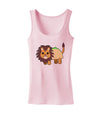 Cute Taco Lion Womens Petite Tank Top-TooLoud-SoftPink-X-Small-Davson Sales