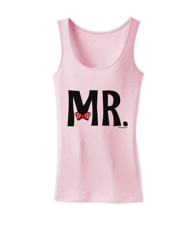 Matching Mr and Mrs Design - Mr Bow Tie Womens Tank Top by TooLoud-Womens Tank Tops-TooLoud-SoftPink-X-Small-Davson Sales