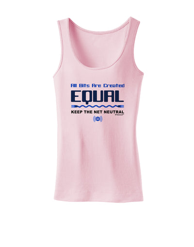 All Bits Are Created Equal - Net Neutrality Womens Tank Top-Womens Tank Tops-TooLoud-SoftPink-X-Small-Davson Sales