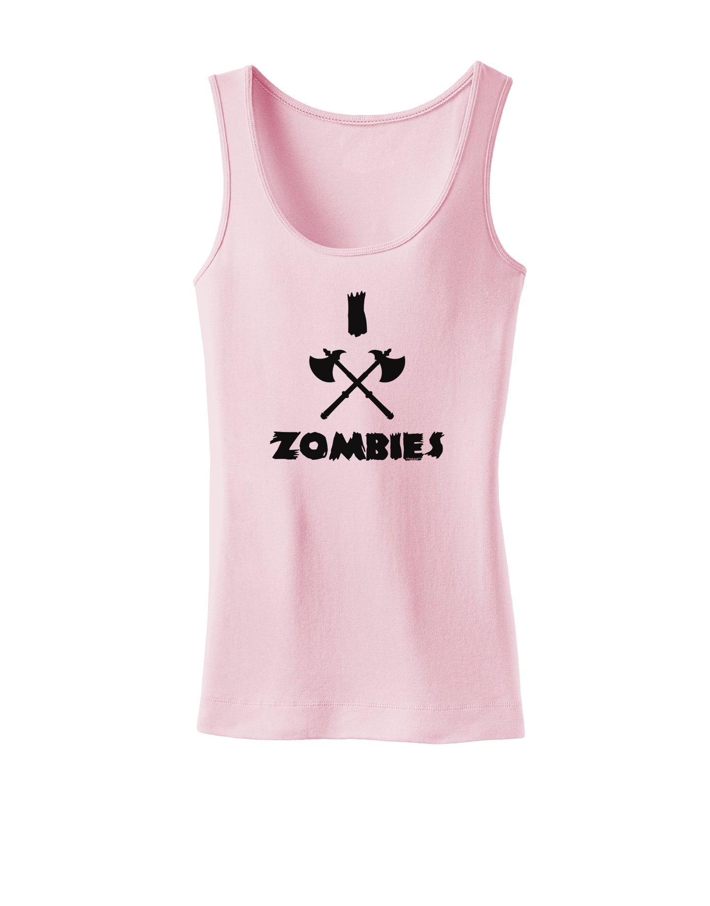 I Axe Zombies - Funny Apocalypse Womens Tank Top-Womens Tank Tops-TooLoud-SoftPink-X-Small-Davson Sales