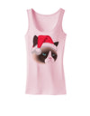 Santa Hat Disgruntled Siamese Cat Womens Tank Top by-Womens Tank Tops-TooLoud-SoftPink-X-Small-Davson Sales