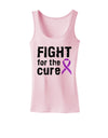 Fight for the Cure - Purple Ribbon Alzheimers Disease Womens Tank Top-Womens Tank Tops-TooLoud-SoftPink-X-Small-Davson Sales