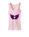 Cute Dark Angel Wings Black and Purple Heart Womens Tank Top-Womens Tank Tops-TooLoud-SoftPink-X-Small-Davson Sales