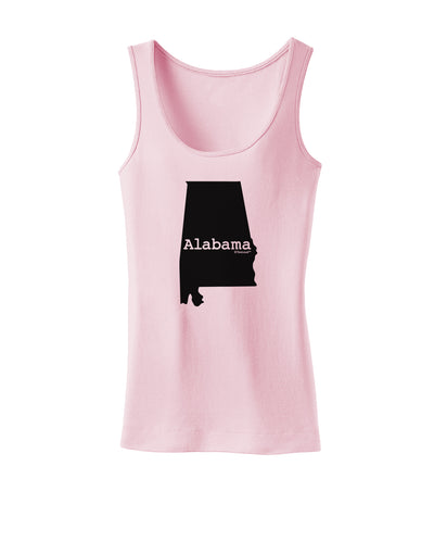 Alabama - United States Shape Womens Tank Top by TooLoud-Womens Tank Tops-TooLoud-SoftPink-X-Small-Davson Sales