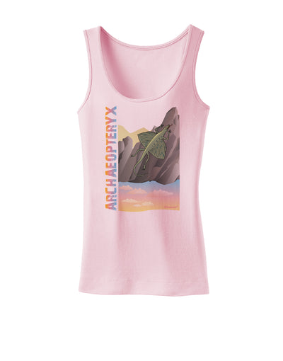 Archaopteryx - With Name Womens Tank Top by TooLoud-Womens Tank Tops-TooLoud-SoftPink-X-Small-Davson Sales