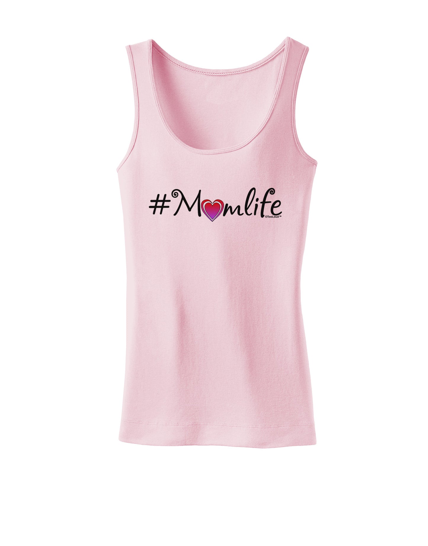 Hashtag Momlife Womens Petite Tank Top-TooLoud-SoftPink-X-Small-Davson Sales