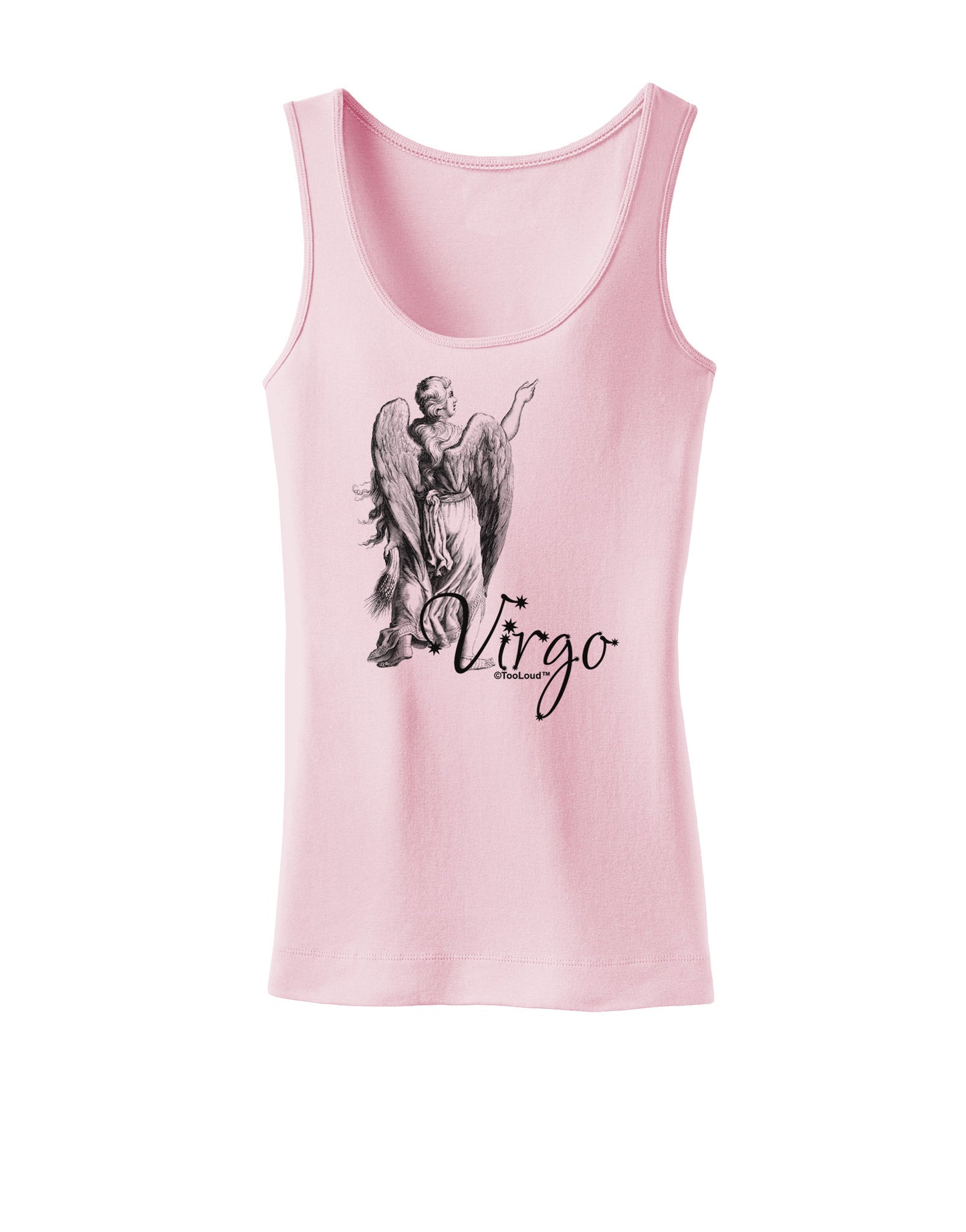 Virgo Illustration Womens Tank Top-Womens Tank Tops-TooLoud-SoftPink-X-Small-Davson Sales