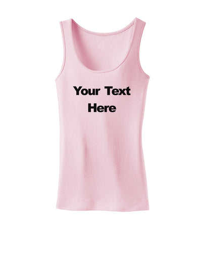 Enter Your Own Words Customized Text Womens Petite Tank Top-TooLoud-SoftPink-X-Small-Davson Sales