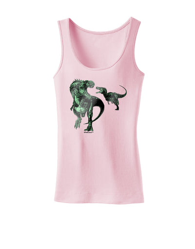 Jurassic Dinosaur Metallic - Silver Womens Tank Top by TooLoud-Womens Tank Tops-TooLoud-SoftPink-X-Small-Davson Sales