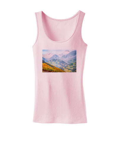 Colorado Fog Mountains Womens Tank Top-Womens Tank Tops-TooLoud-SoftPink-X-Small-Davson Sales