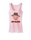 Scary Face With a Hat - Happy Halloween Womens Tank Top-Womens Tank Tops-TooLoud-SoftPink-X-Small-Davson Sales