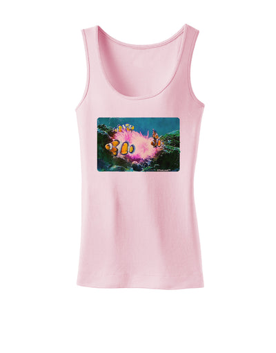 Clownfish Watercolor Womens Tank Top-Womens Tank Tops-TooLoud-SoftPink-X-Small-Davson Sales