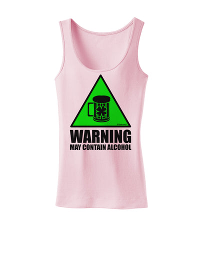 Warning May Contain Alcohol Womens Tank Top by TooLoud-Womens Tank Tops-TooLoud-SoftPink-X-Small-Davson Sales