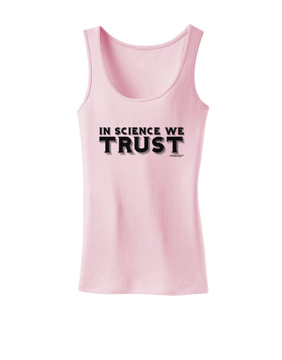 In Science We Trust Text Womens Tank Top-Womens Tank Tops-TooLoud-SoftPink-X-Small-Davson Sales