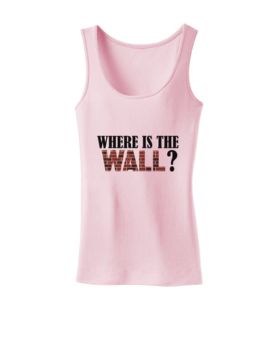 Where Is The Wall Womens Petite Tank Top by TooLoud-TooLoud-SoftPink-X-Small-Davson Sales