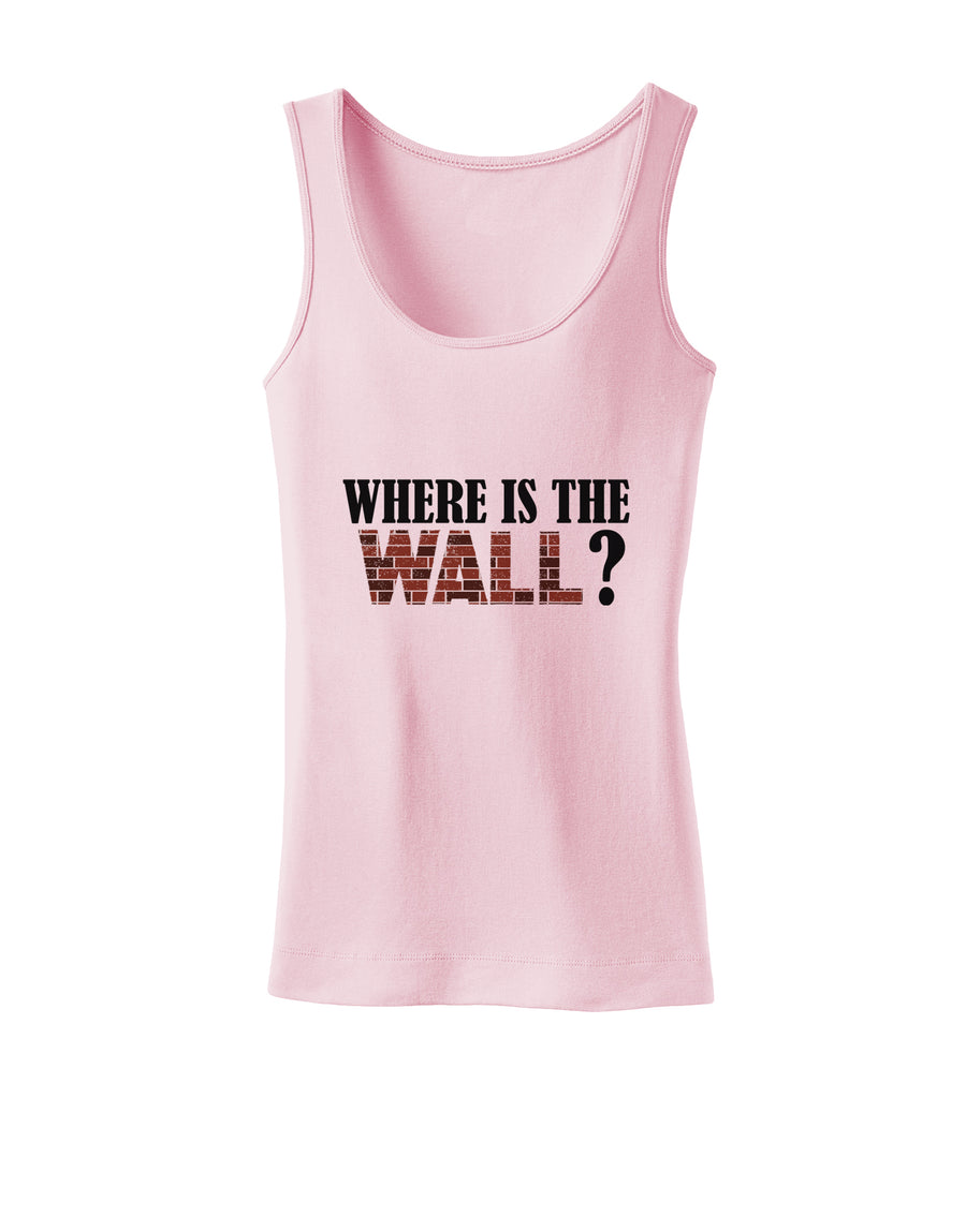 Where Is The Wall Womens Petite Tank Top by TooLoud-TooLoud-White-X-Small-Davson Sales