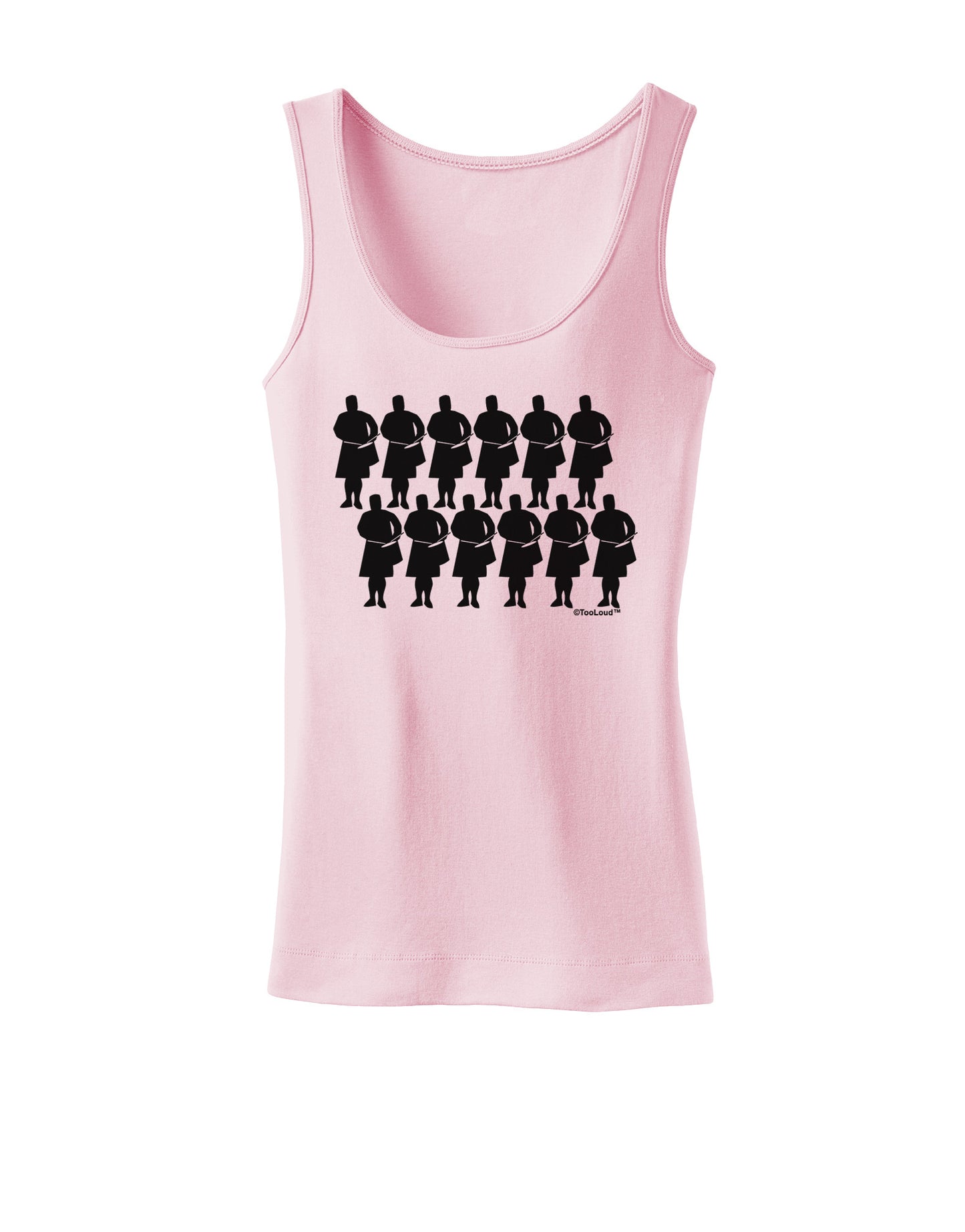 TooLoud Twelve Drummers Drumming Womens Tank Top-Womens Tank Tops-TooLoud-SoftPink-X-Small-Davson Sales