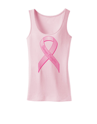 Pink Breast Cancer Awareness Ribbon - Stronger Everyday Womens Tank Top-Womens Tank Tops-TooLoud-SoftPink-X-Small-Davson Sales