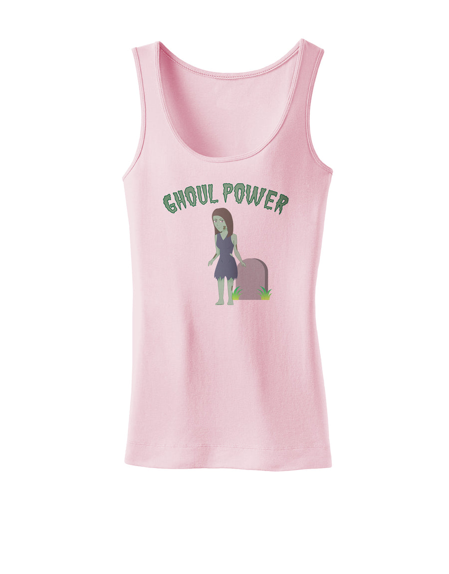 Ghoul Power - Funny Halloween Womens Tank Top-Womens Tank Tops-TooLoud-White-X-Small-Davson Sales