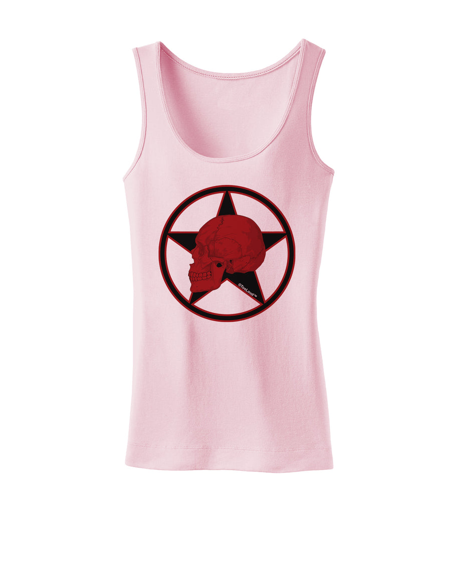 Blood Red Skull Womens Tank Top by TooLoud-Womens Tank Tops-TooLoud-White-X-Small-Davson Sales