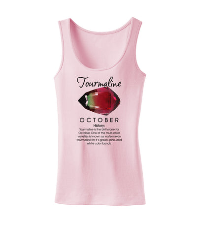 Birthstone Tourmaline Womens Petite Tank Top by TooLoud-TooLoud-SoftPink-X-Small-Davson Sales