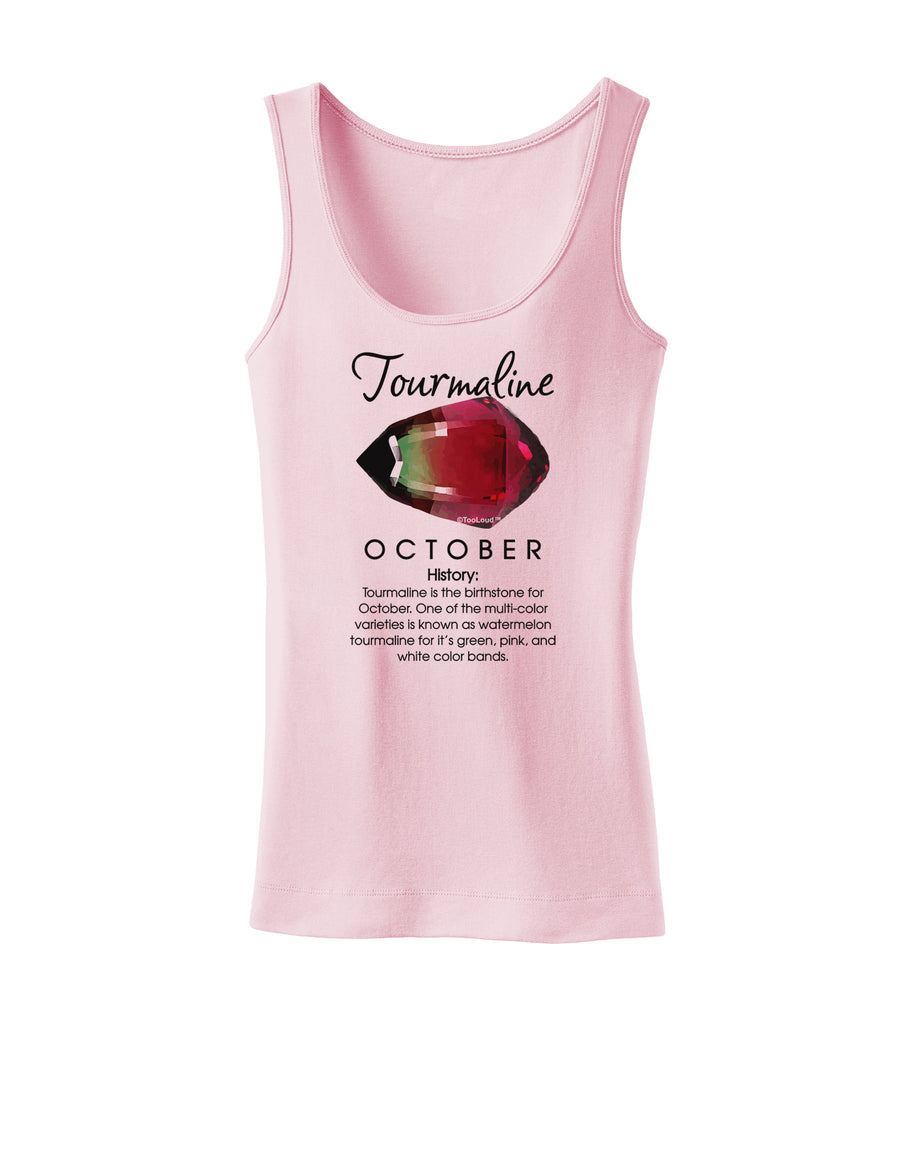 Birthstone Tourmaline Womens Petite Tank Top by TooLoud-TooLoud-White-X-Small-Davson Sales