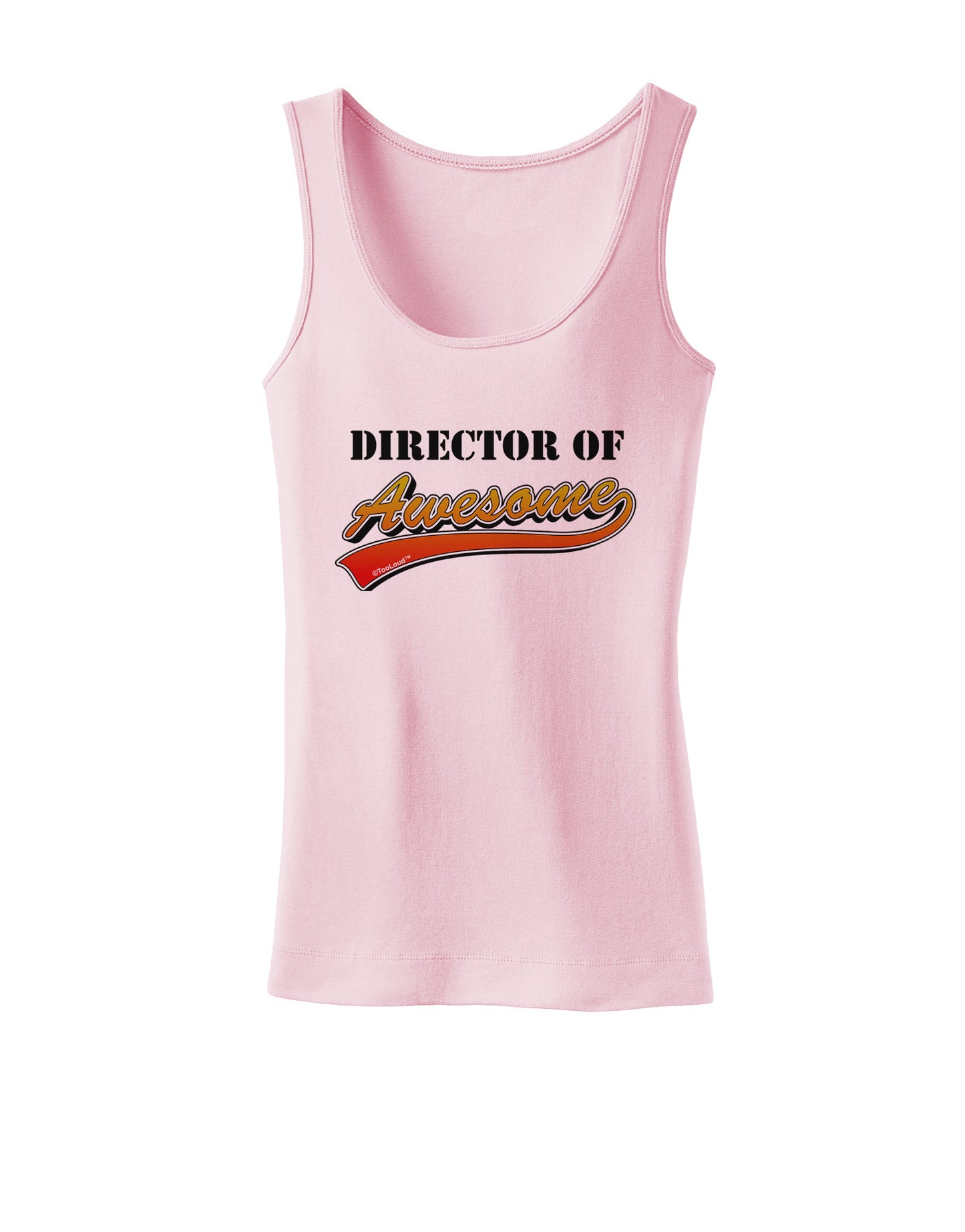Director Of Awesome Womens Petite Tank Top-TooLoud-SoftPink-X-Small-Davson Sales