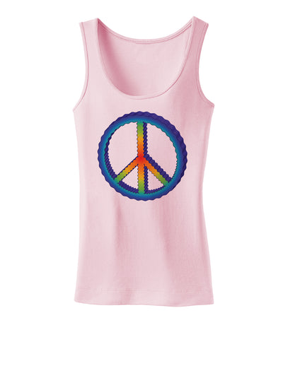 Rainbow Peace Womens Tank Top-Womens Tank Tops-TooLoud-SoftPink-X-Small-Davson Sales