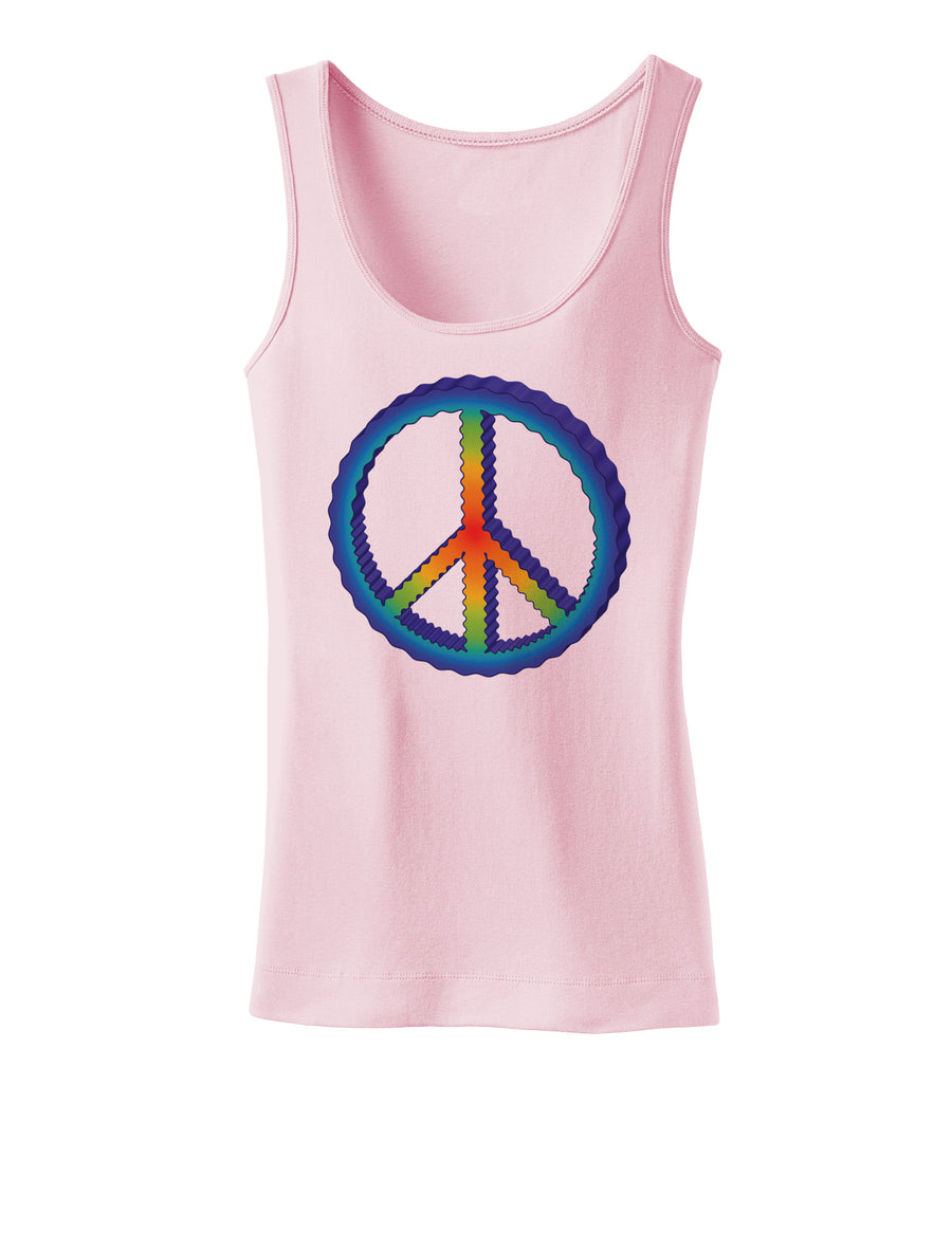 Rainbow Peace Womens Tank Top-Womens Tank Tops-TooLoud-White-X-Small-Davson Sales